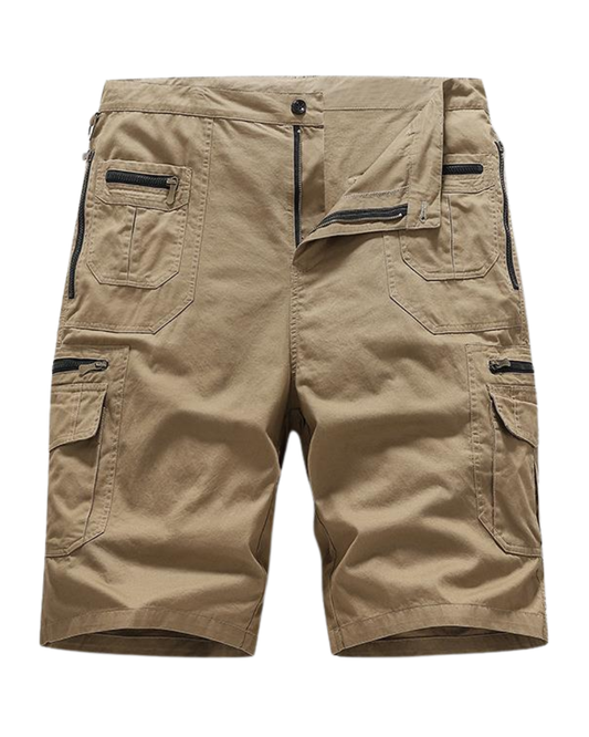 Elegantes pantalones cortos de algodón