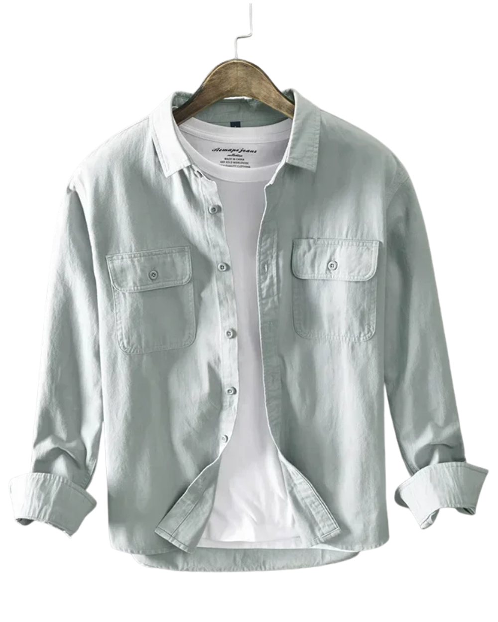 Elegante camisa de algodón