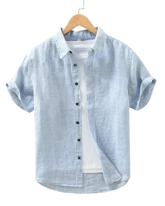 Camisa elegante de lino para hombre