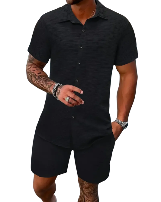 Conjunto elegante de verano para hombre