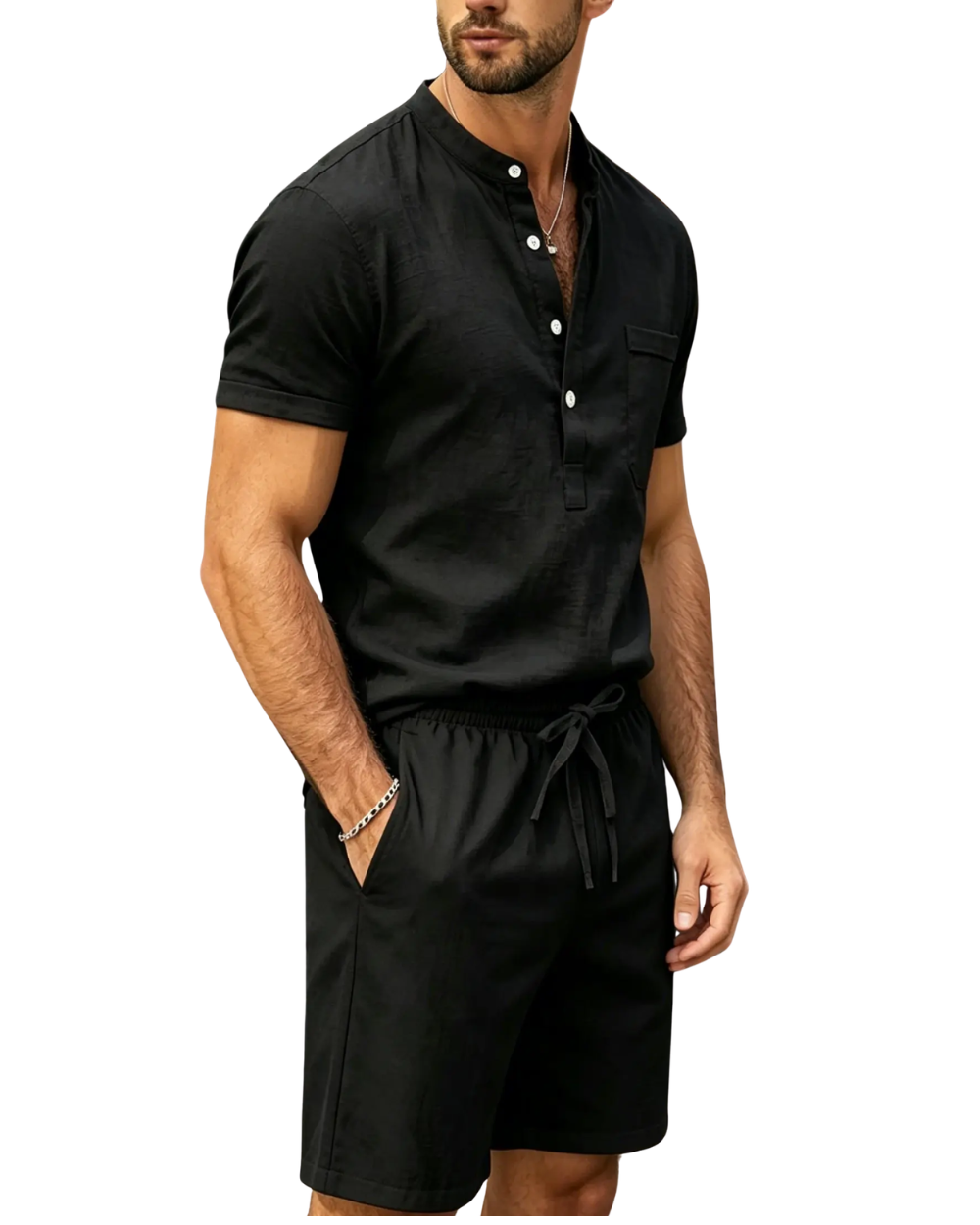 Elegante conjunto de verano de algodón