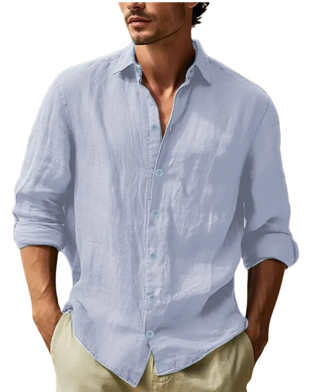 Camisa casual de lino