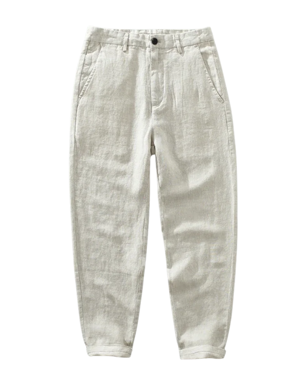 Pantalones de lino informales para la playa