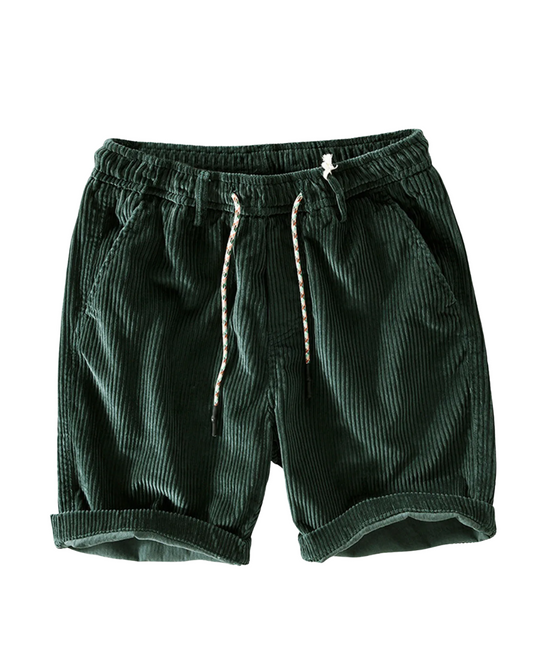 Elegantes pantalones cortos de pana