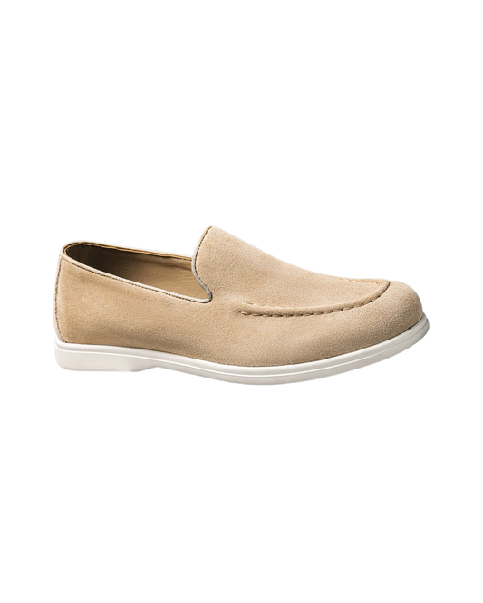 Mocasines elegantes de ante para hombre
