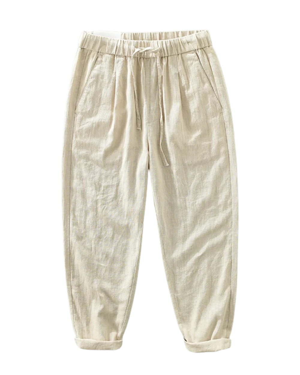 Pantalones casuales de lino