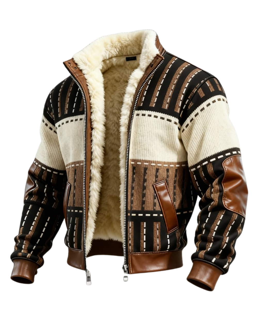Chaqueta retro con forro polar