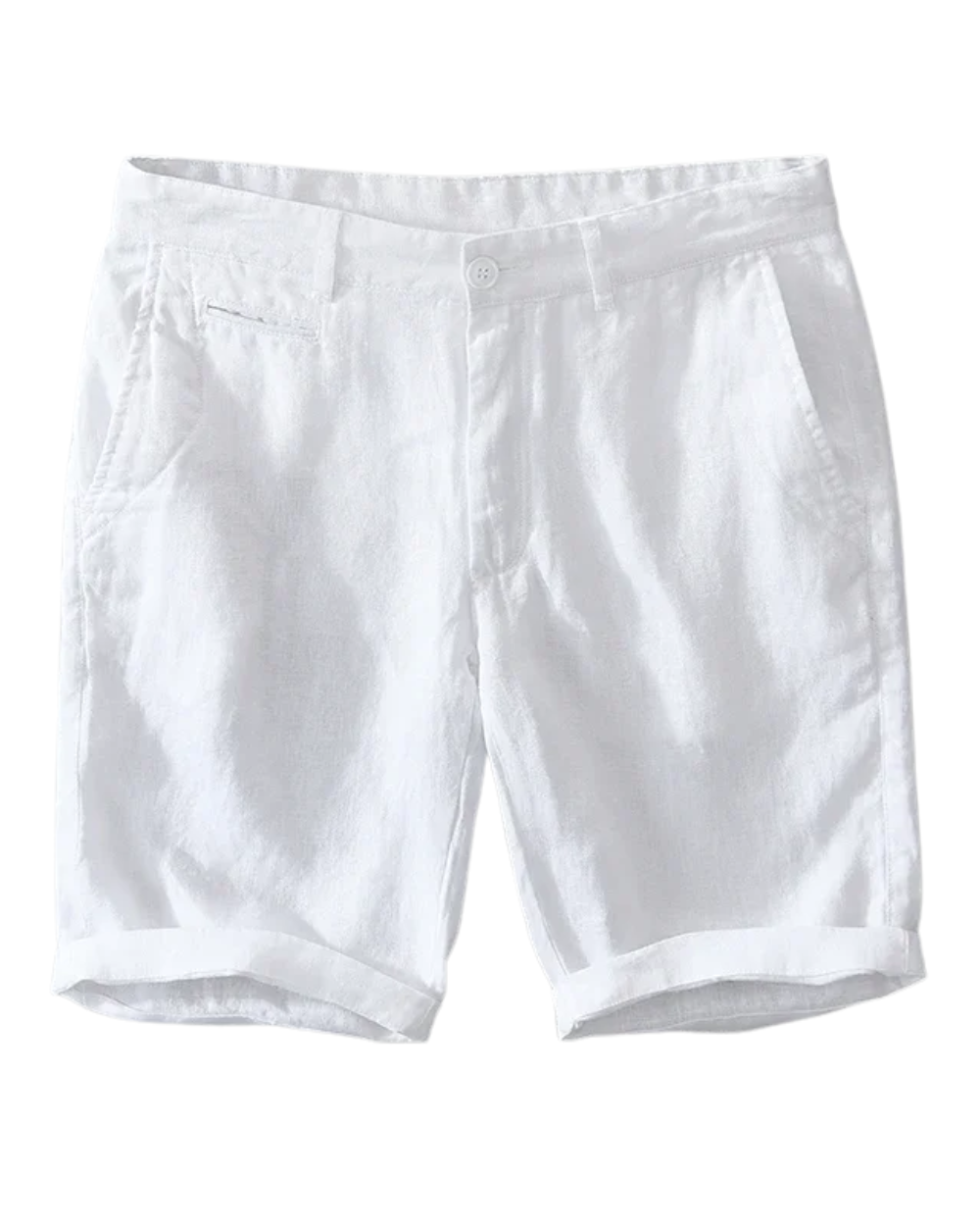 Pantalones cortos elegantes de lino de primera calidad