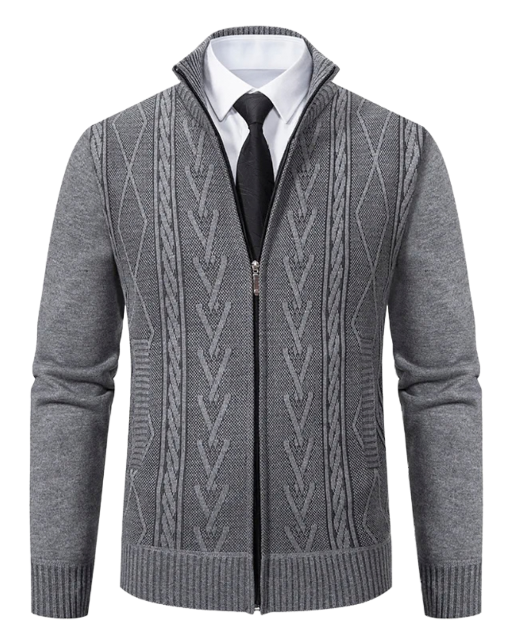 Elegante cárdigan de negocios para hombre