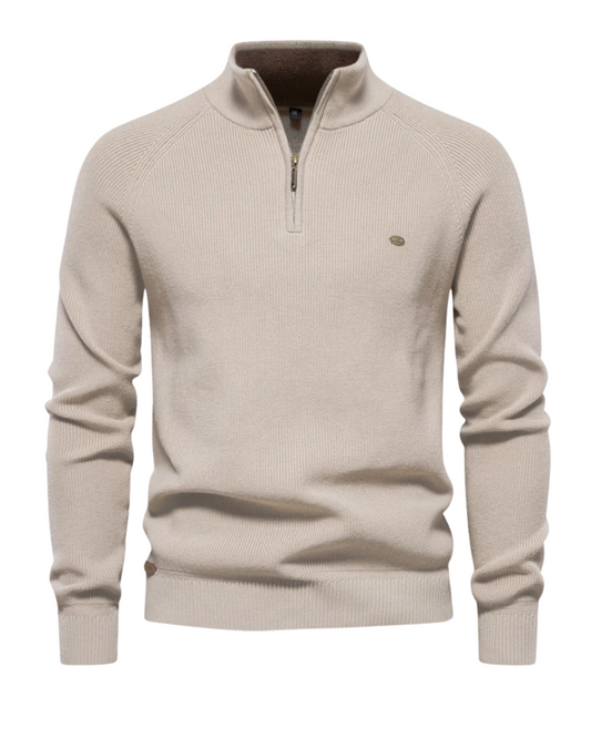 Jersey de lujo con cremallera