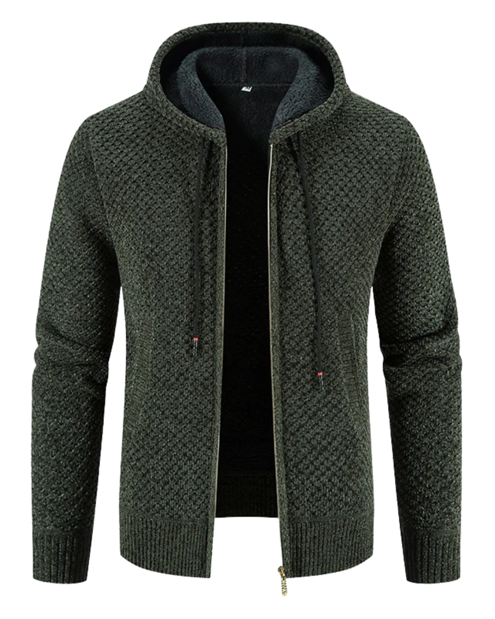 Cárdigan con capucha para hombre