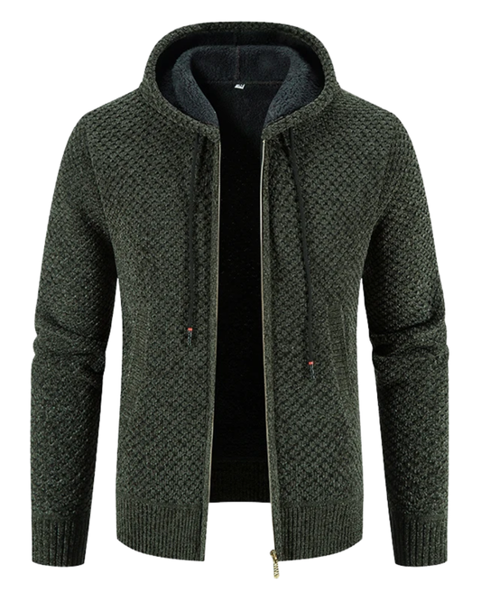 Cárdigan con capucha para hombre