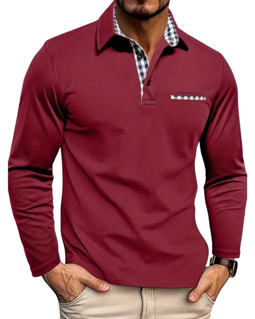 Polo de manga larga