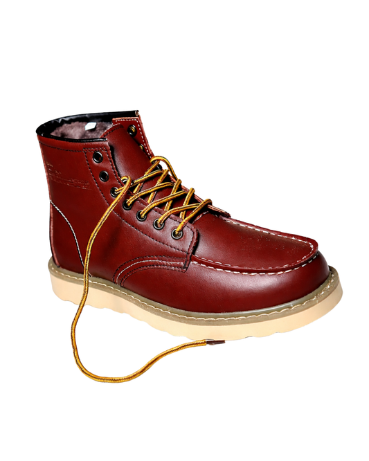 Botas retro de cuero