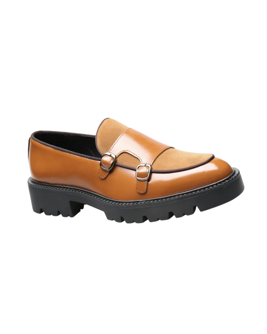Mocasines elegantes de cuero genuino