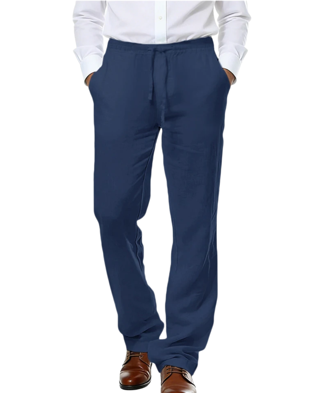 Pantalones de verano de algodón y lino