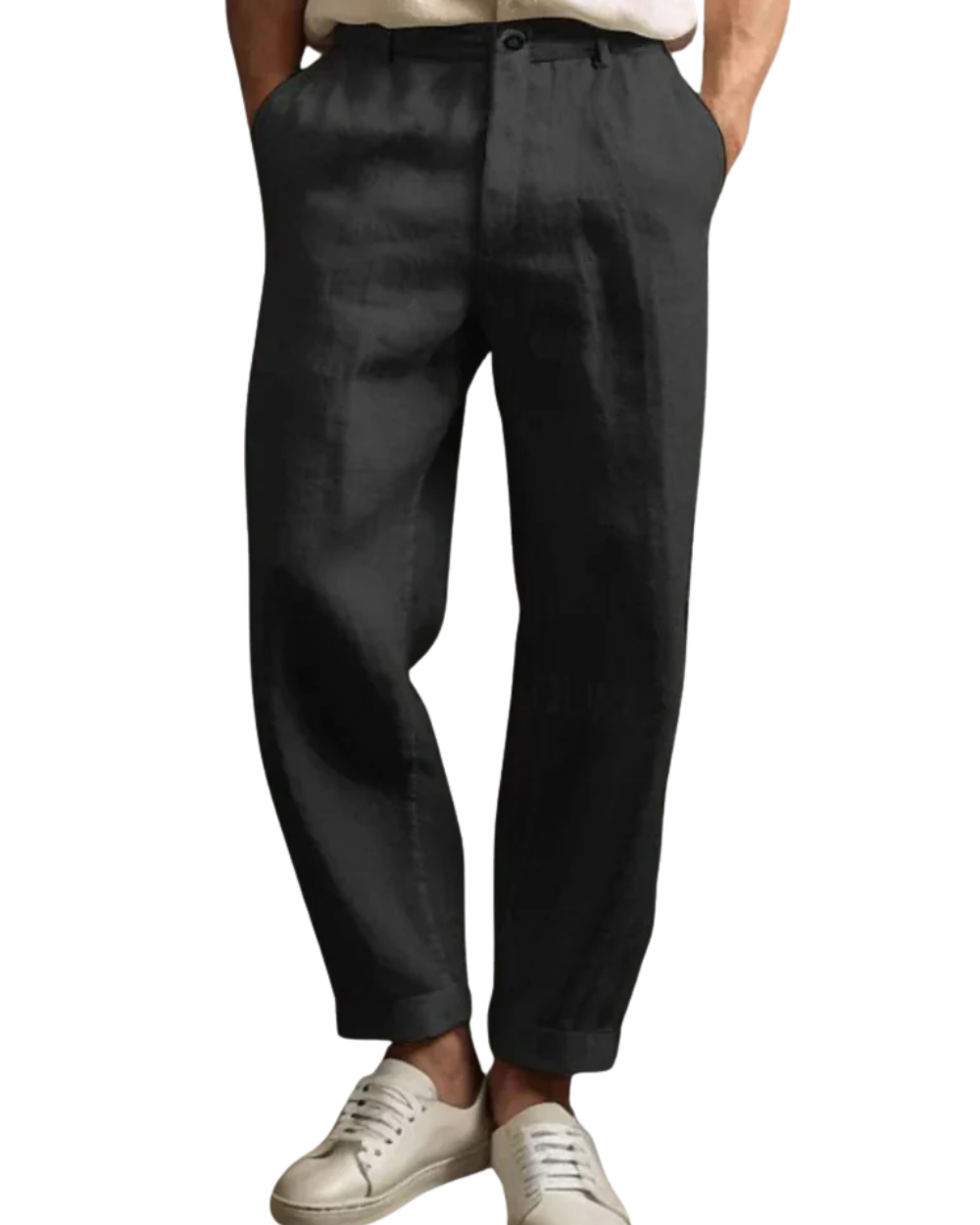 Pantalones casuales de lino