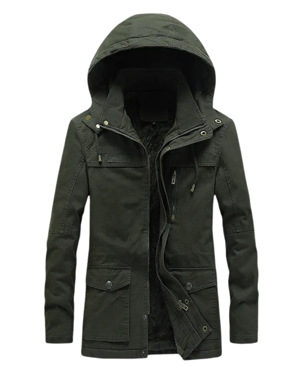 Elegante chaqueta de invierno cortaviento
