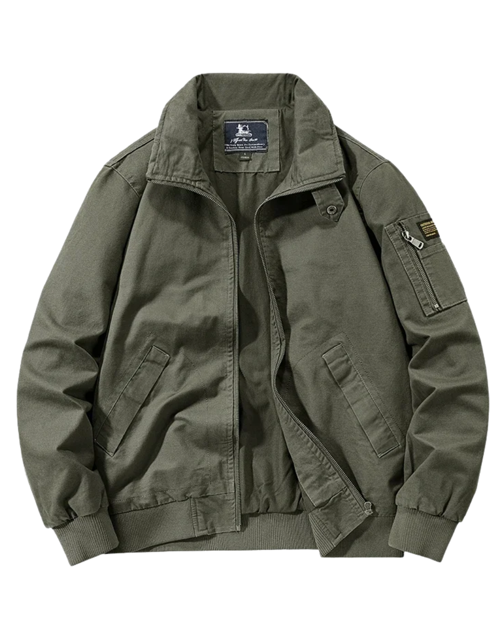 Elegante chaqueta cortavientos