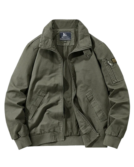 Elegante chaqueta cortavientos