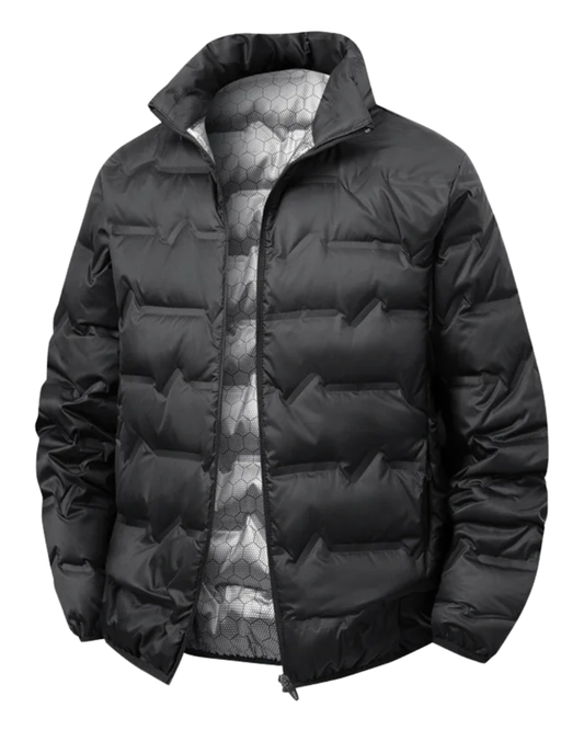Elegante chaqueta cortaviento