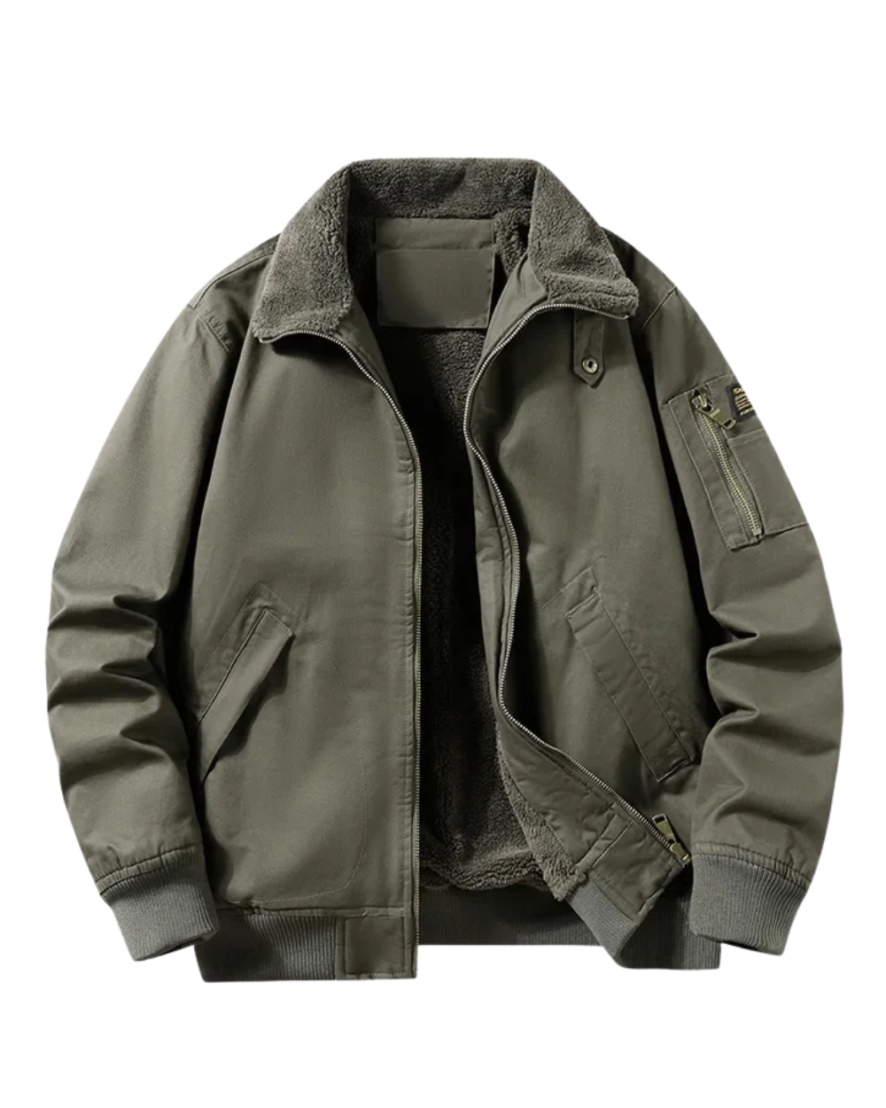 Chaqueta de piloto con forro polar