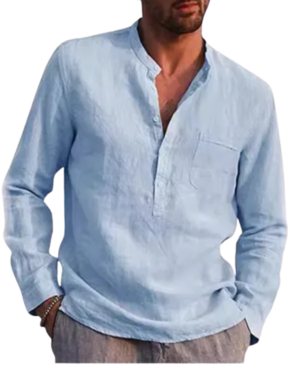 Camisa de algodón transpirable