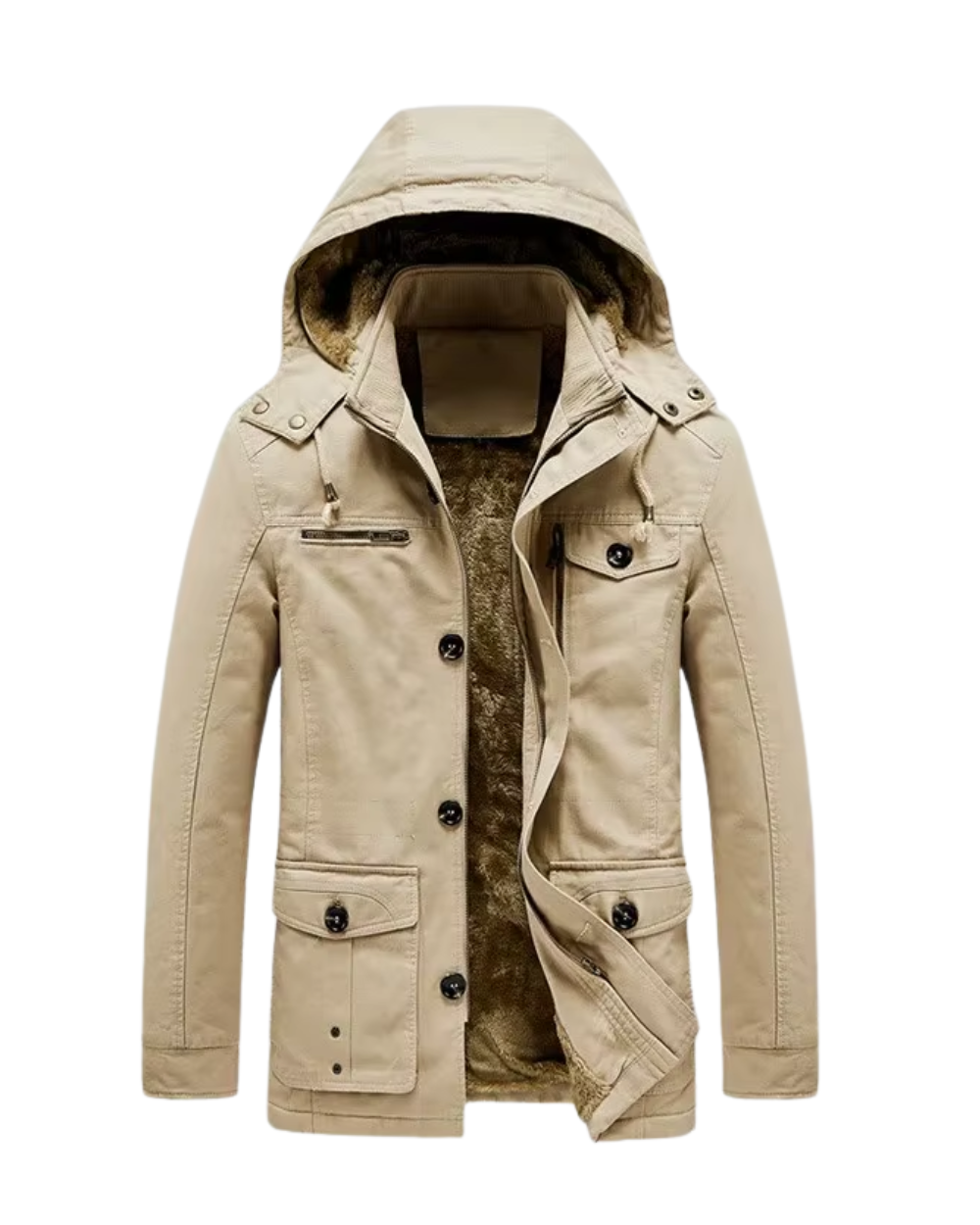 Elegante chaqueta de invierno acolchada Premium