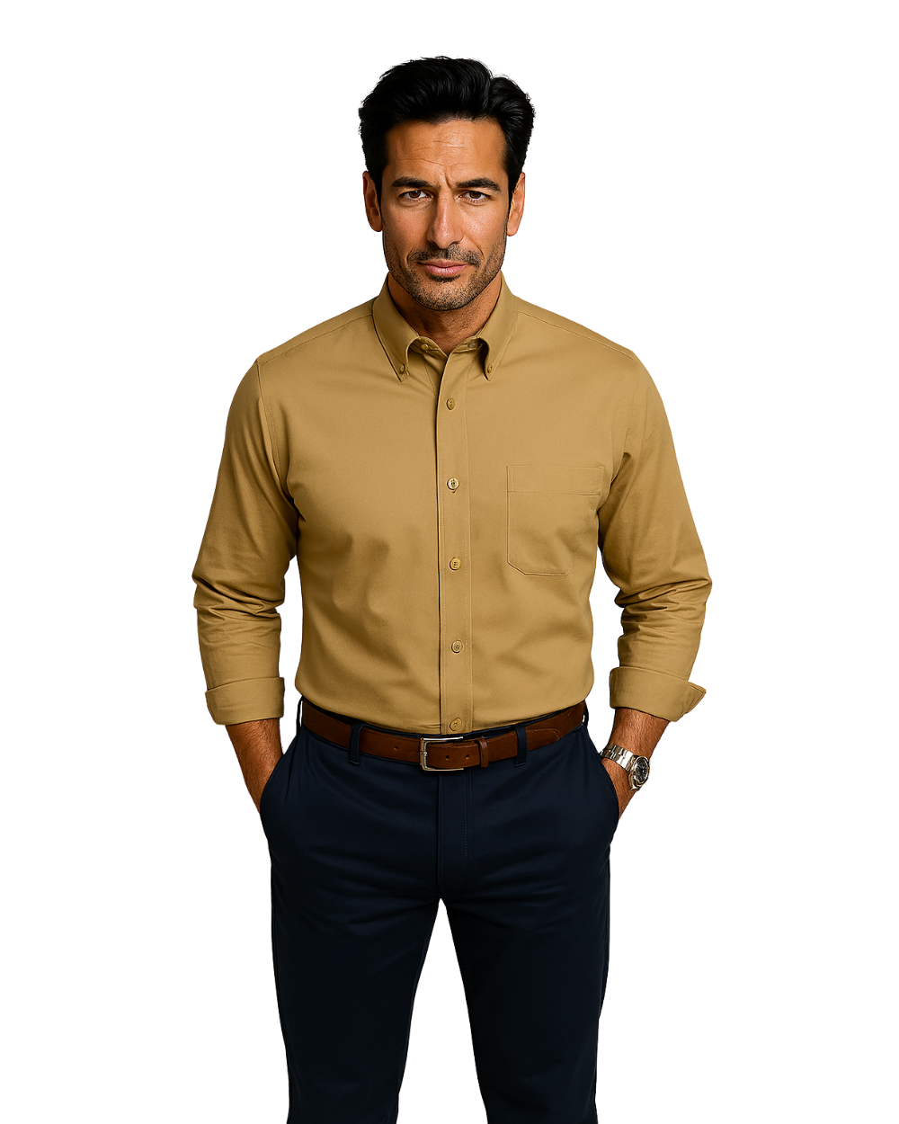 Givalli - Camisa de algodón de lujo