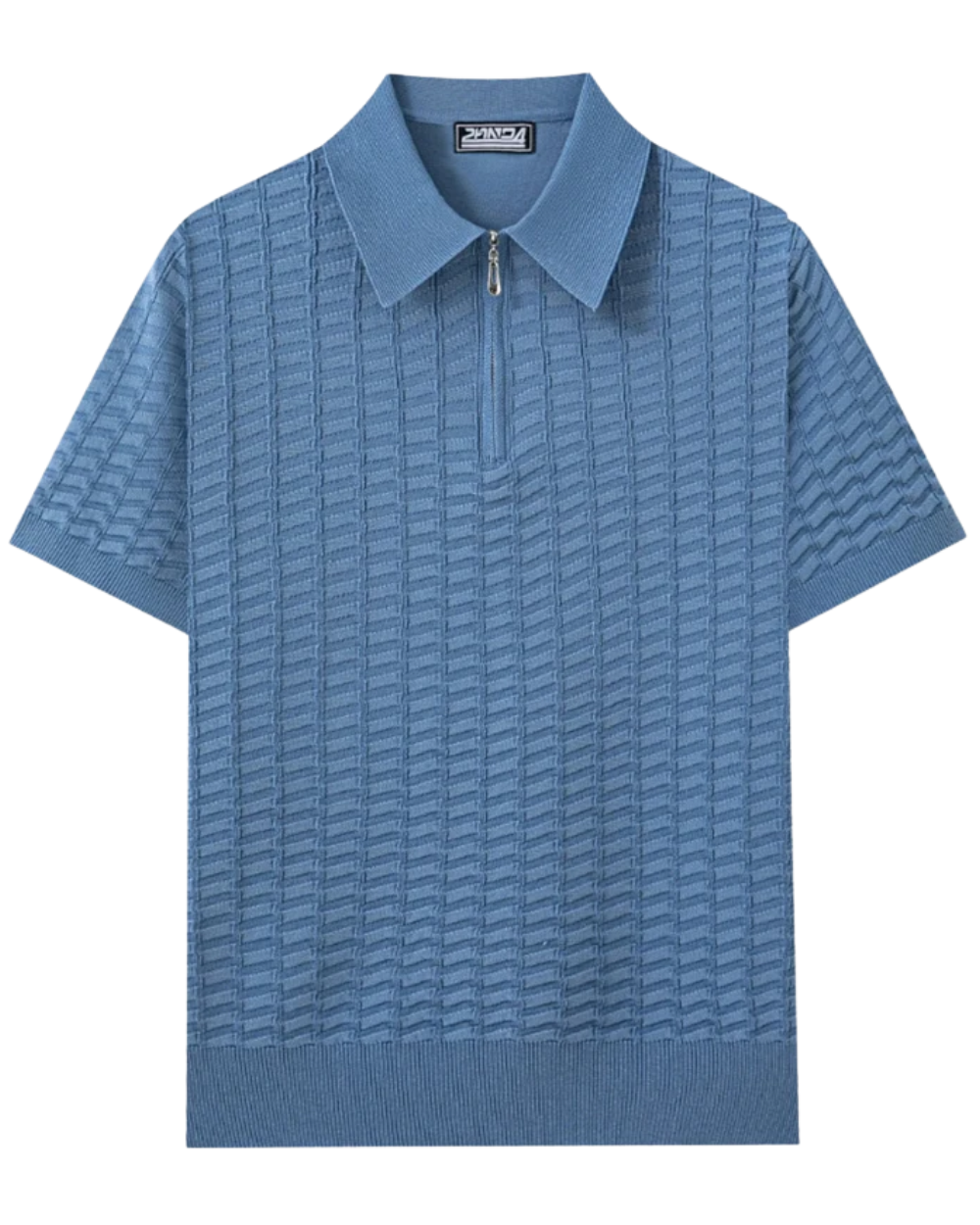Polo elegante con cremallera