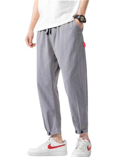 Elegantes pantalones de lino