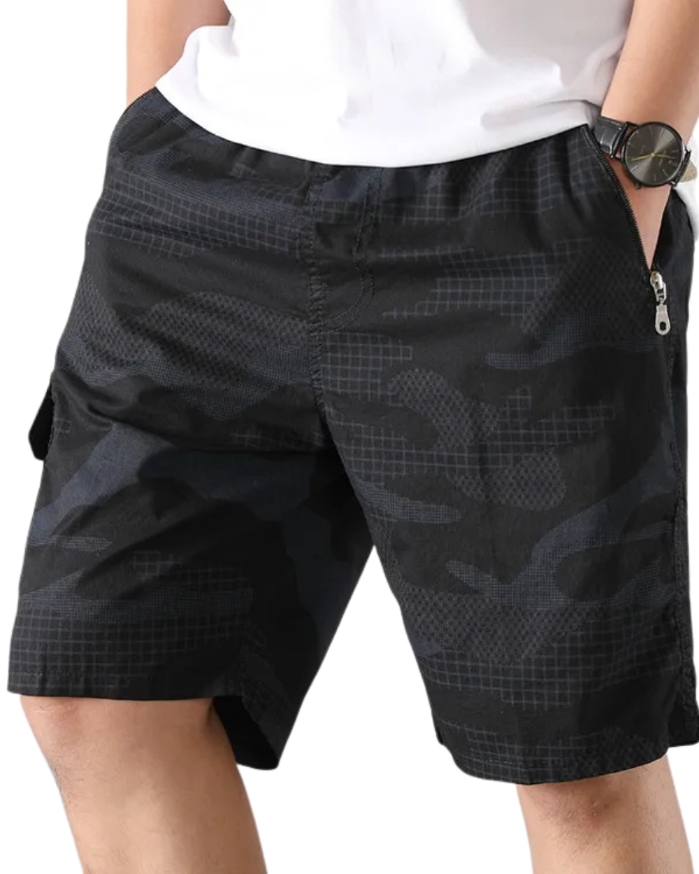 Pantalones cortos informales de camuflaje
