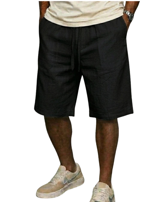 Elegantes pantalones cortos de algodón