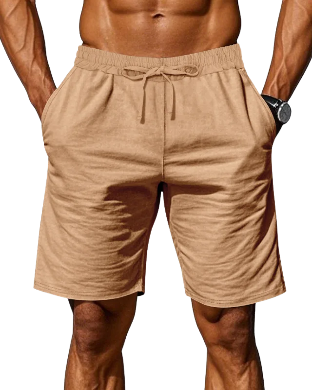 Pantalones cortos de verano de lino elegantes