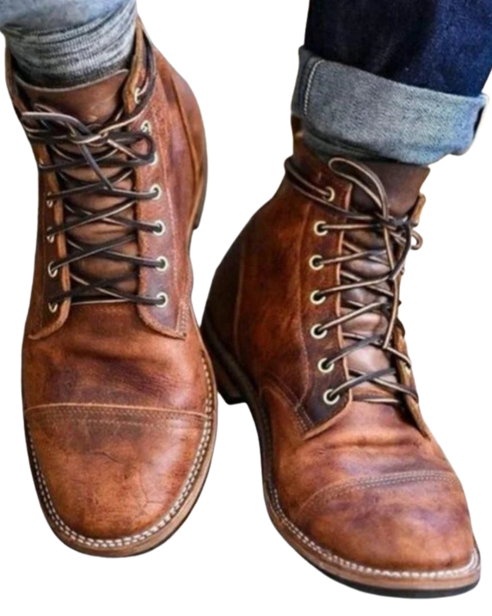 Elegantes botas de piel