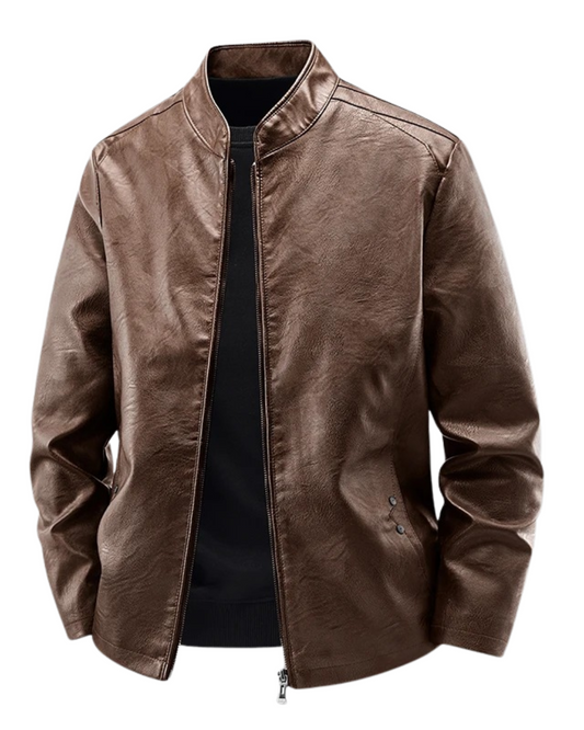 Chaqueta motera de cuero