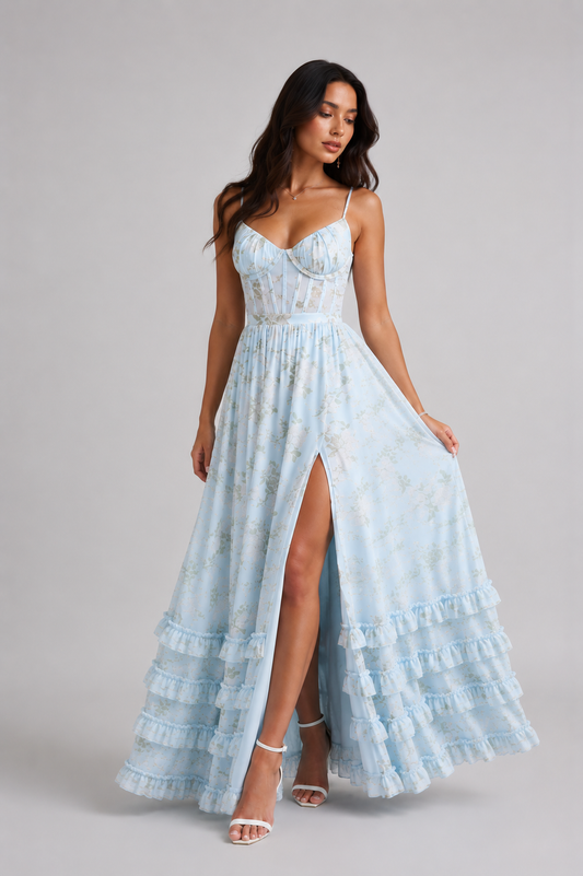 Vestido romántico floral