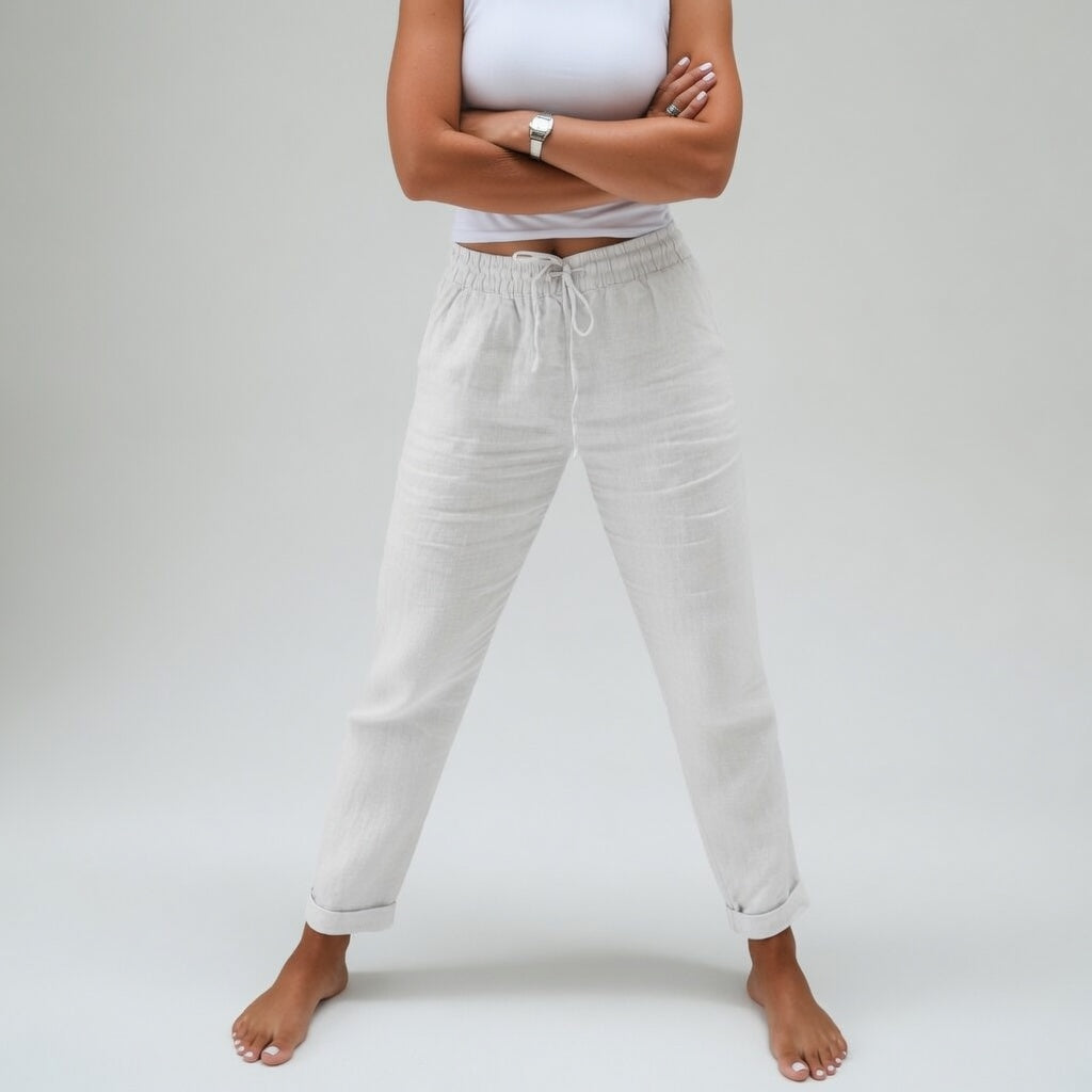 Albertine™ — Pantalón 100% algodón fluido, confort natural