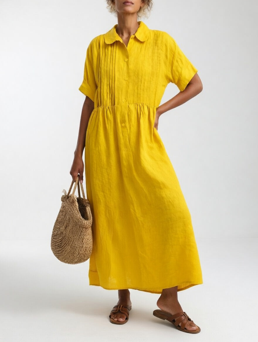 Lysandra™ - Vestido camisero fluido de verano