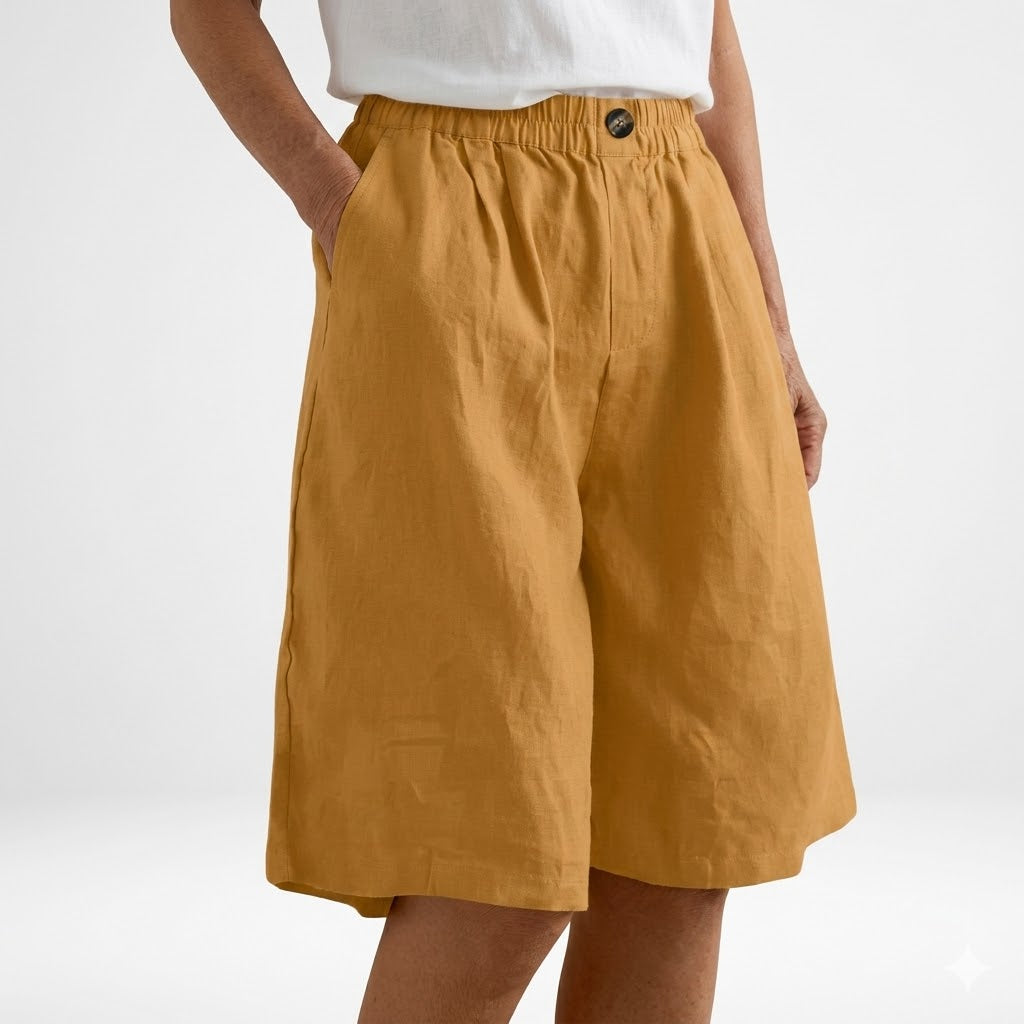 Wandeline™ — Short ancho de cintura elástica, confort veraniego natural