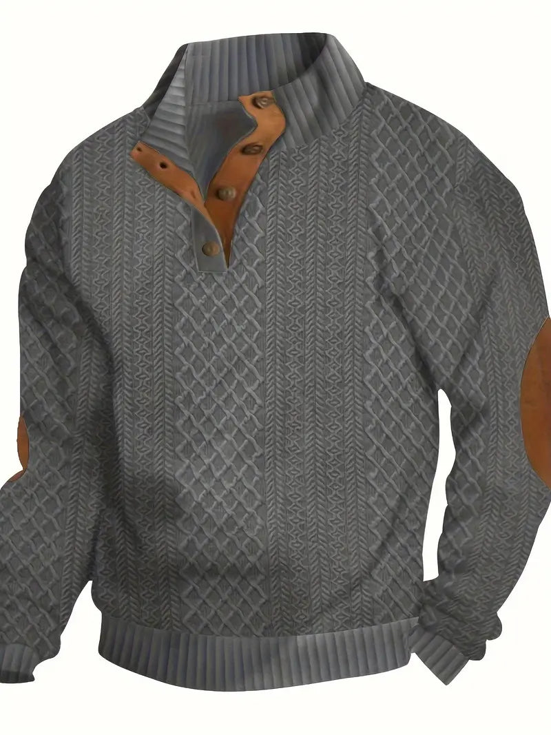 Elegante jersey de botones