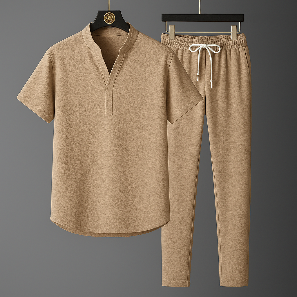 Elegante conjunto de salón de lino