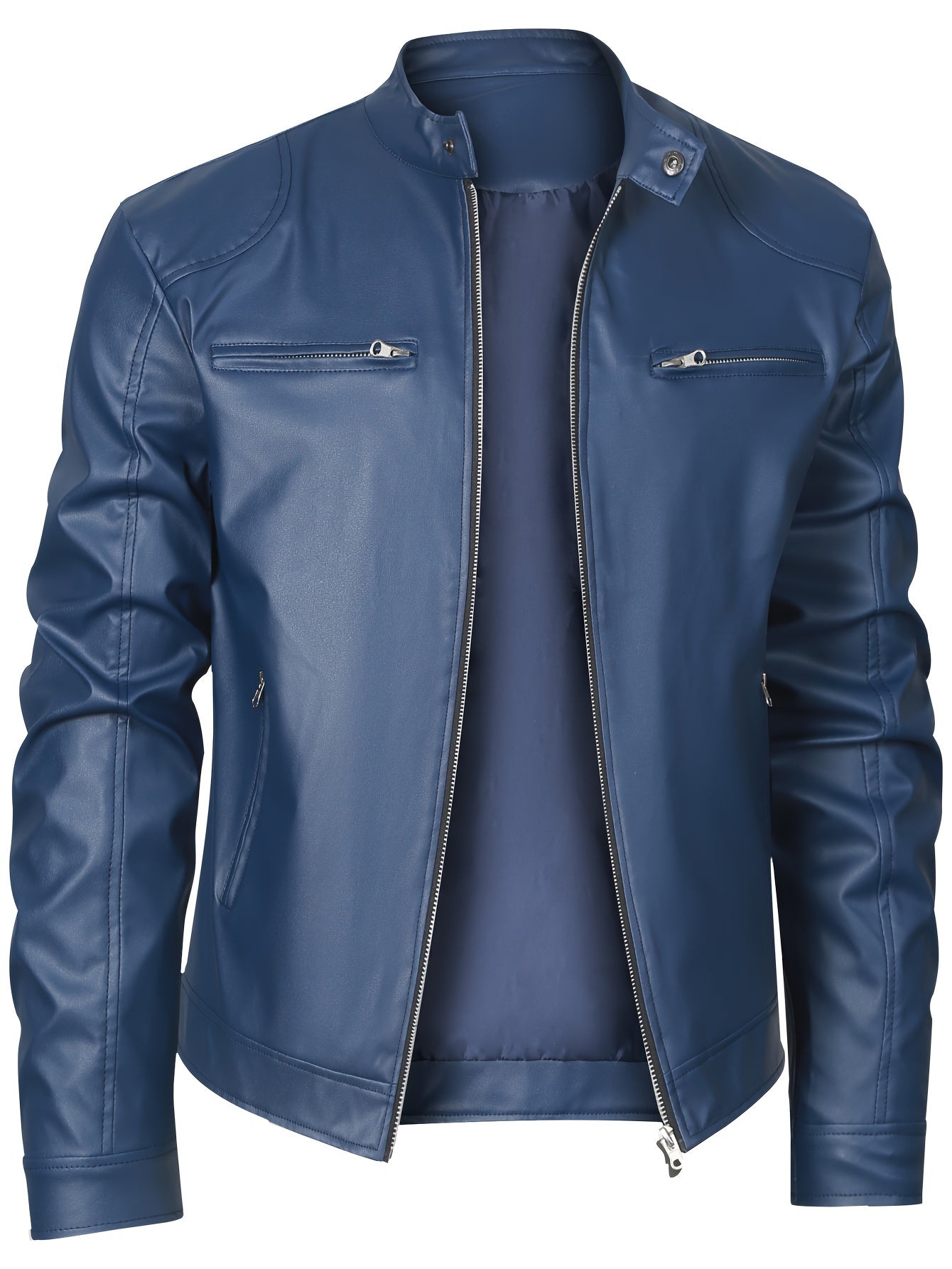 Chaqueta informal de cuero