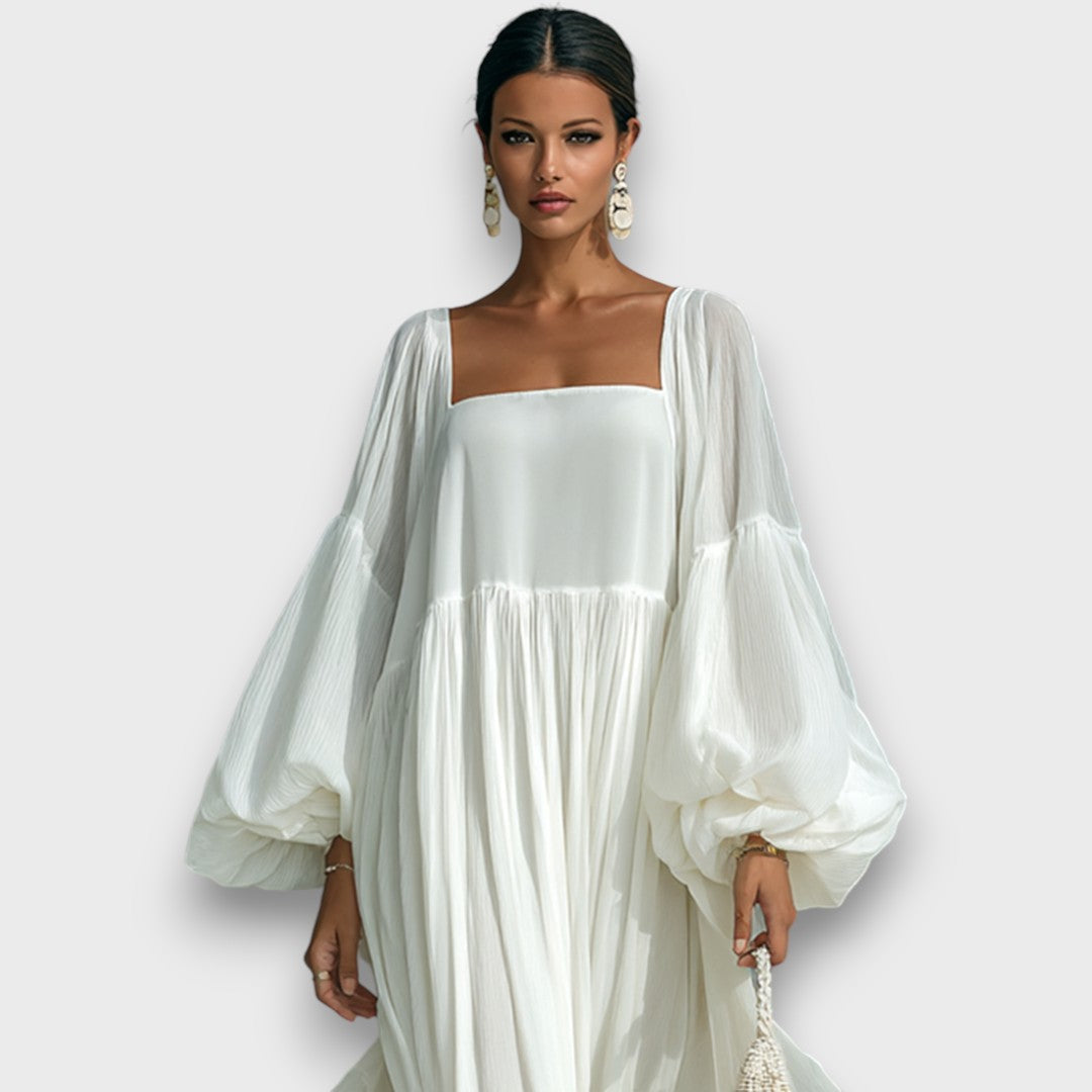Vestido Largo Drapeado