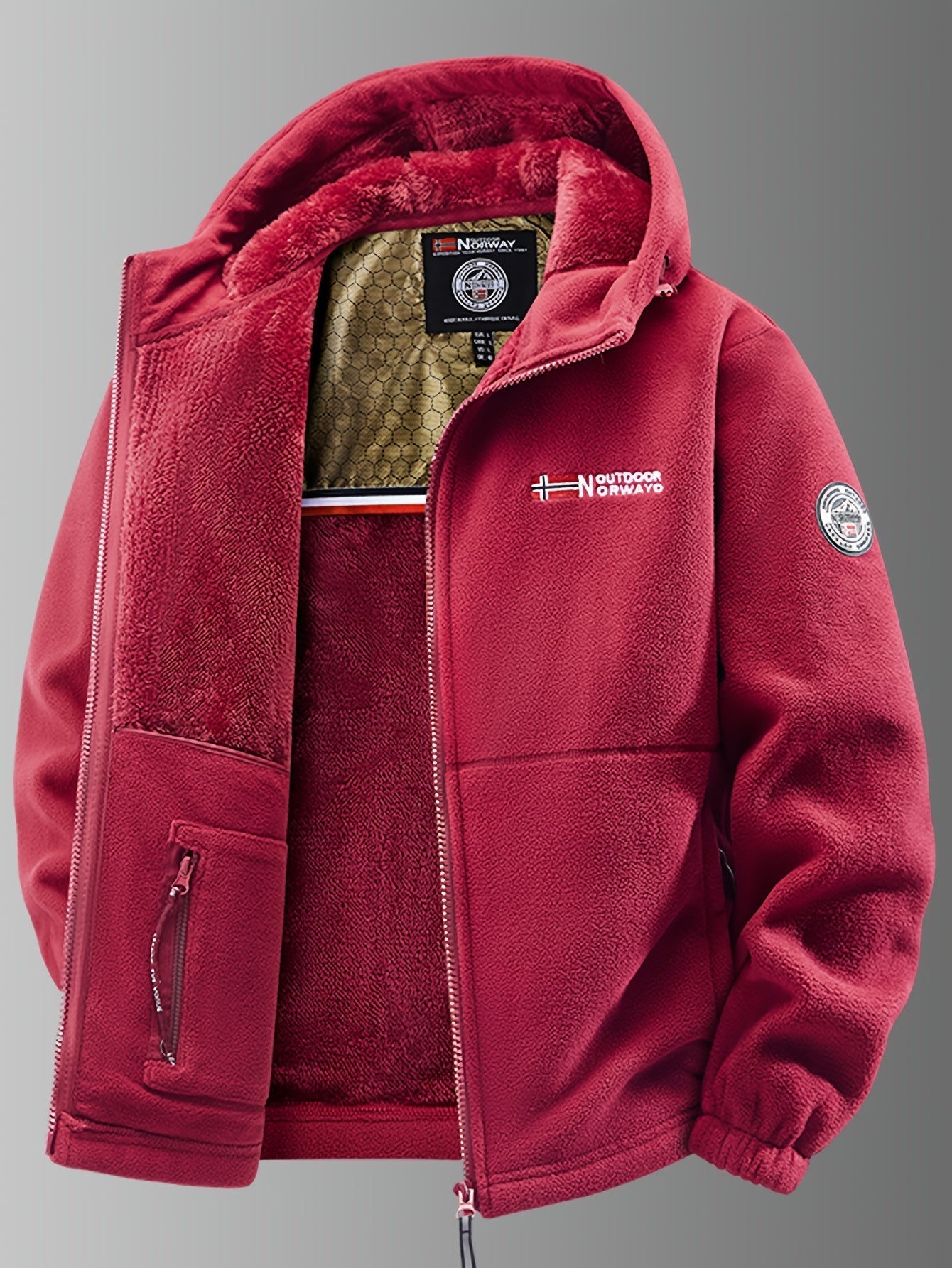 Elegante chaqueta térmica de forro polar