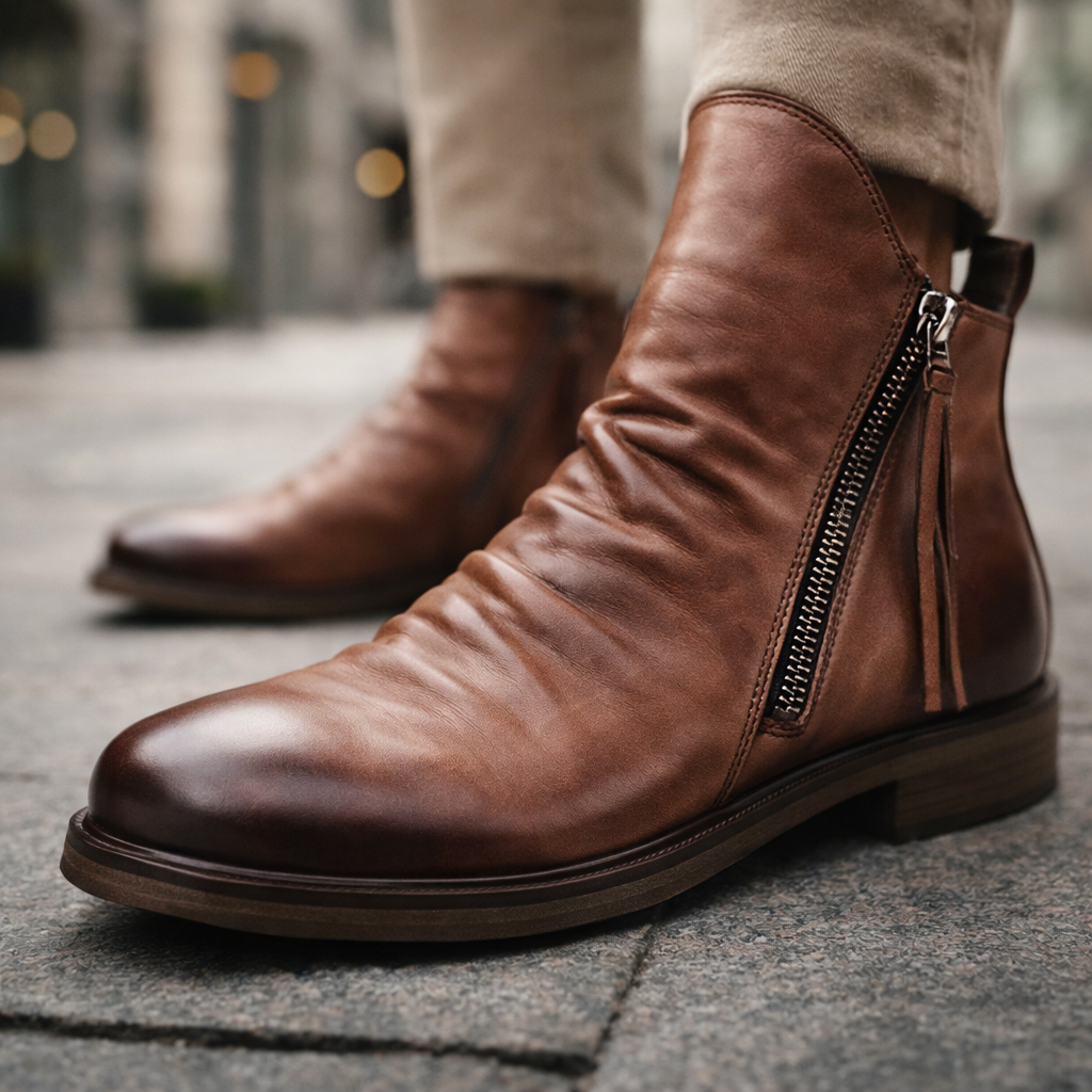 Botas Chelsea de piel