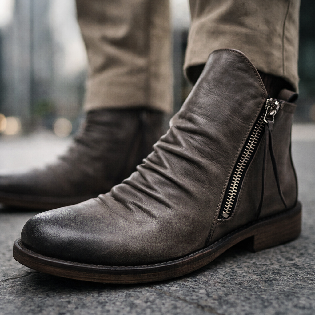 Botas Chelsea de piel