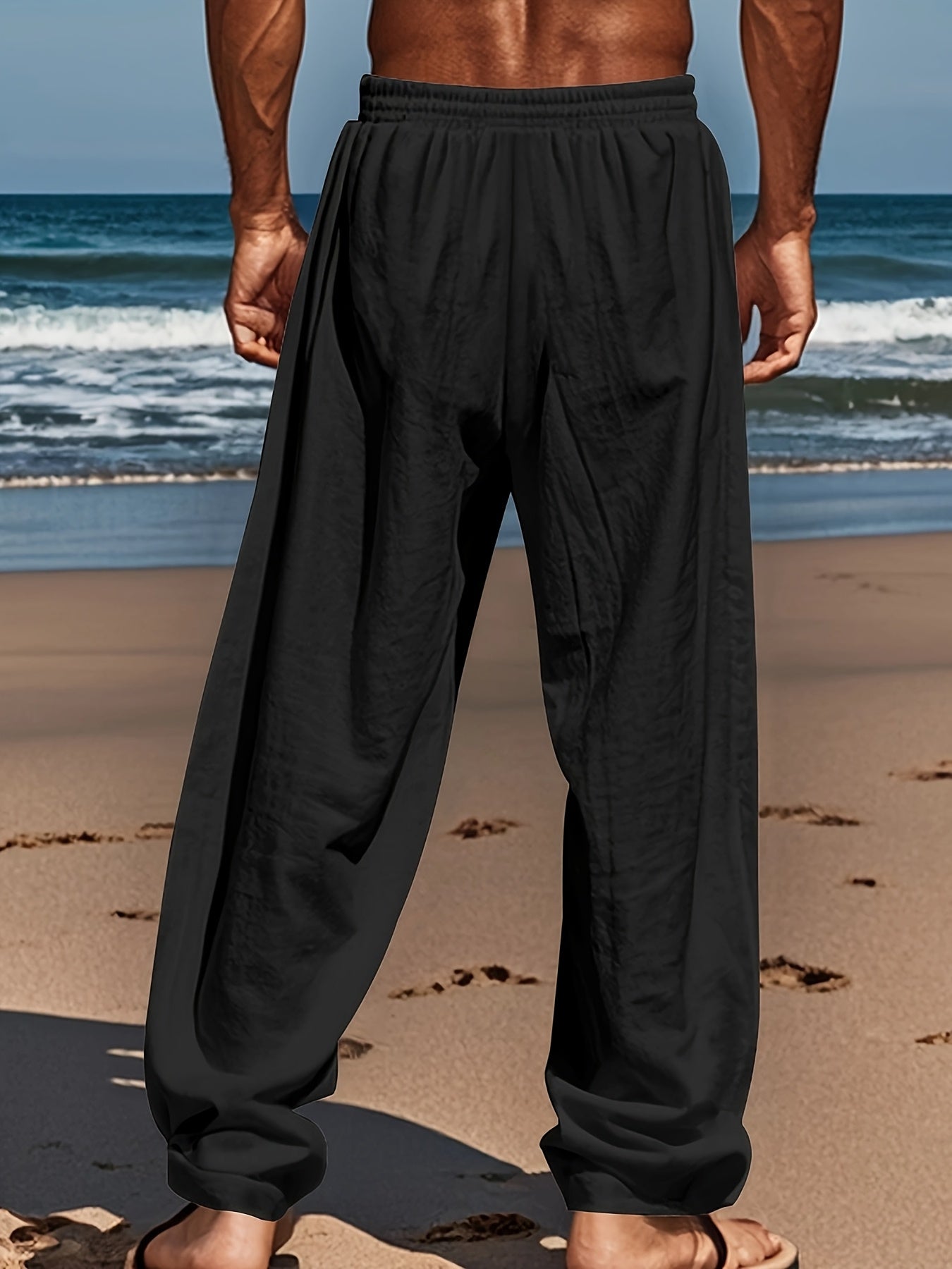 Pantalones casuales de lino