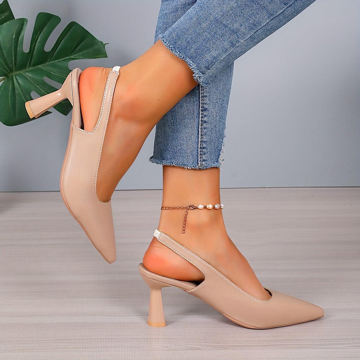 Tacón Slingback Elegante