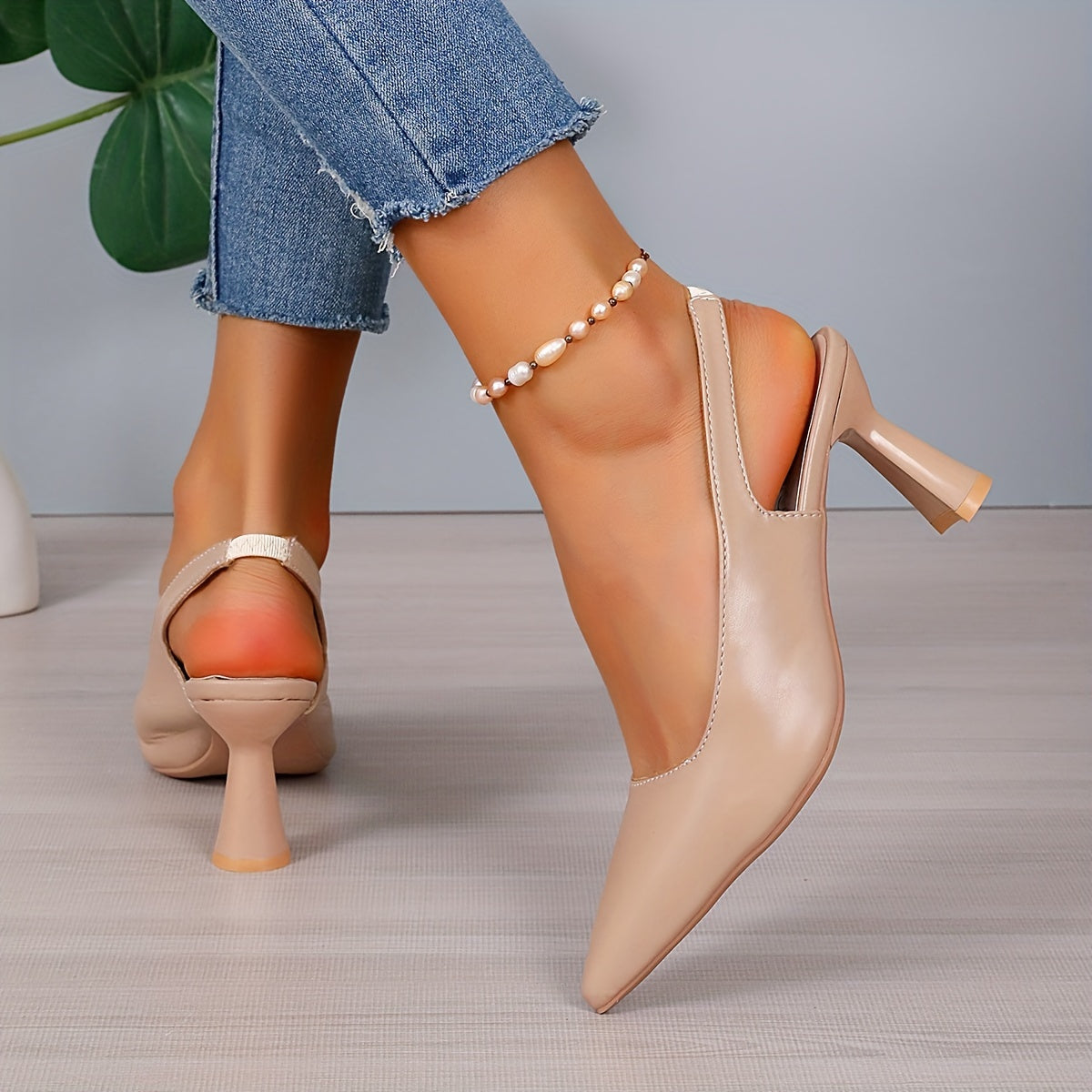 Tacón Slingback Elegante